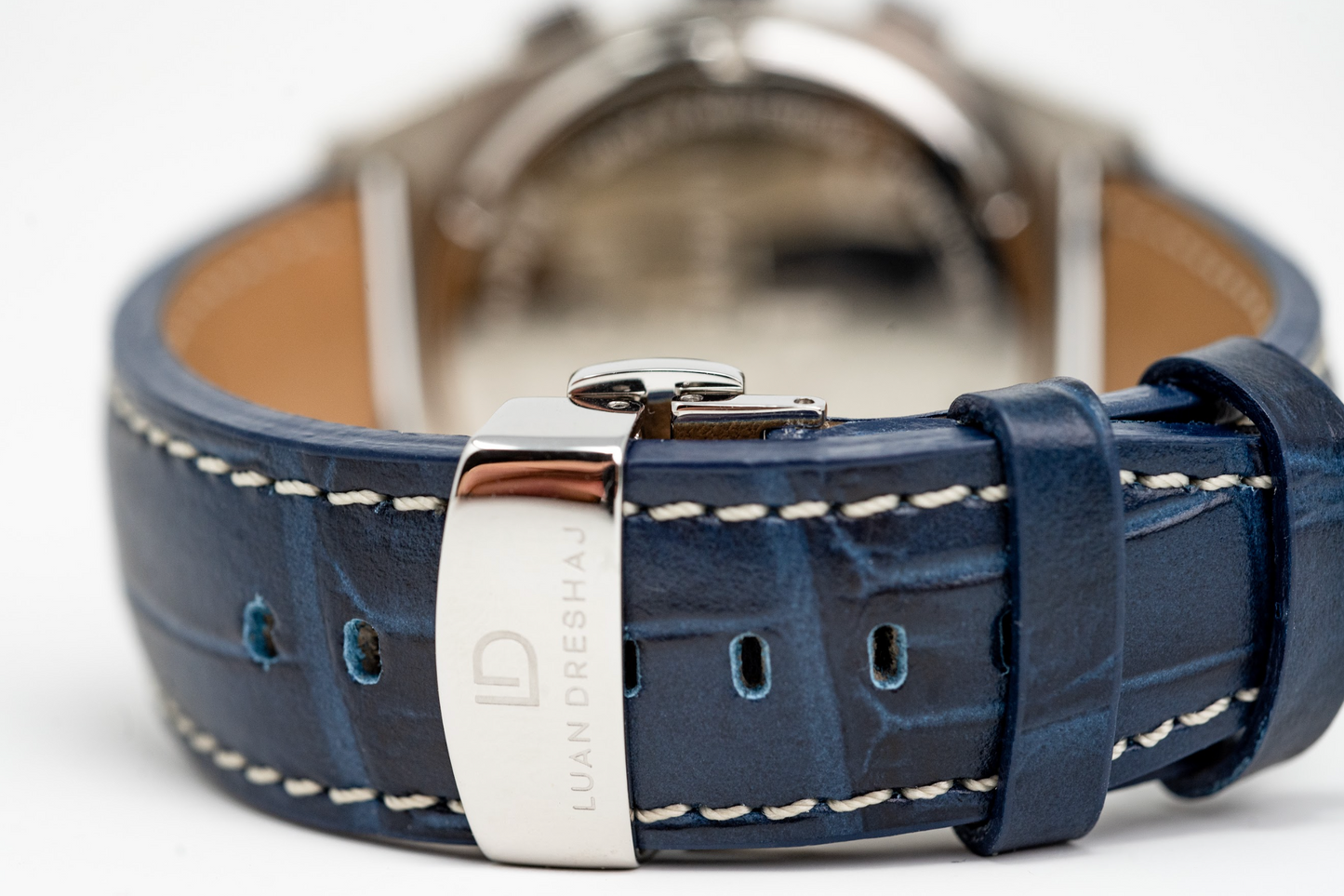 SAPPHIRE BLUE - Blaues Echtlederarmband von LD Watches - Handmade in Italien